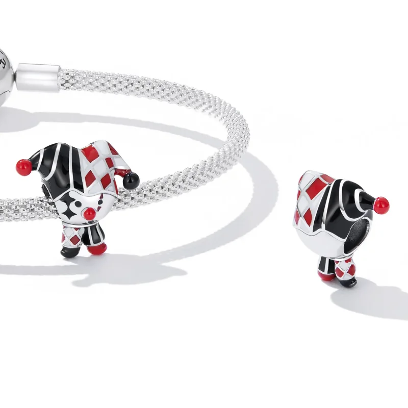 (image for) Pandora Style Poker Clown Charm - SCC2237 - View 4