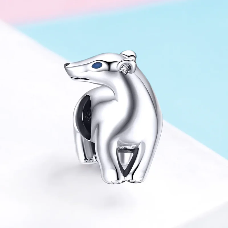(image for) Pandora Style Polar Bear Charm - BSC058 - View 2