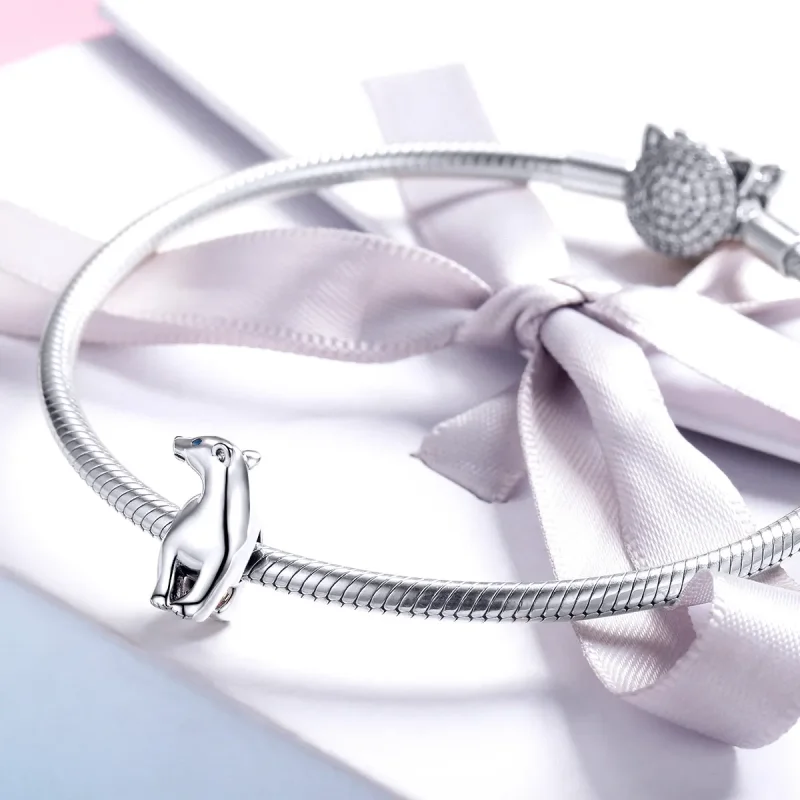 (image for) Pandora Style Polar Bear Charm - BSC058 - View 3