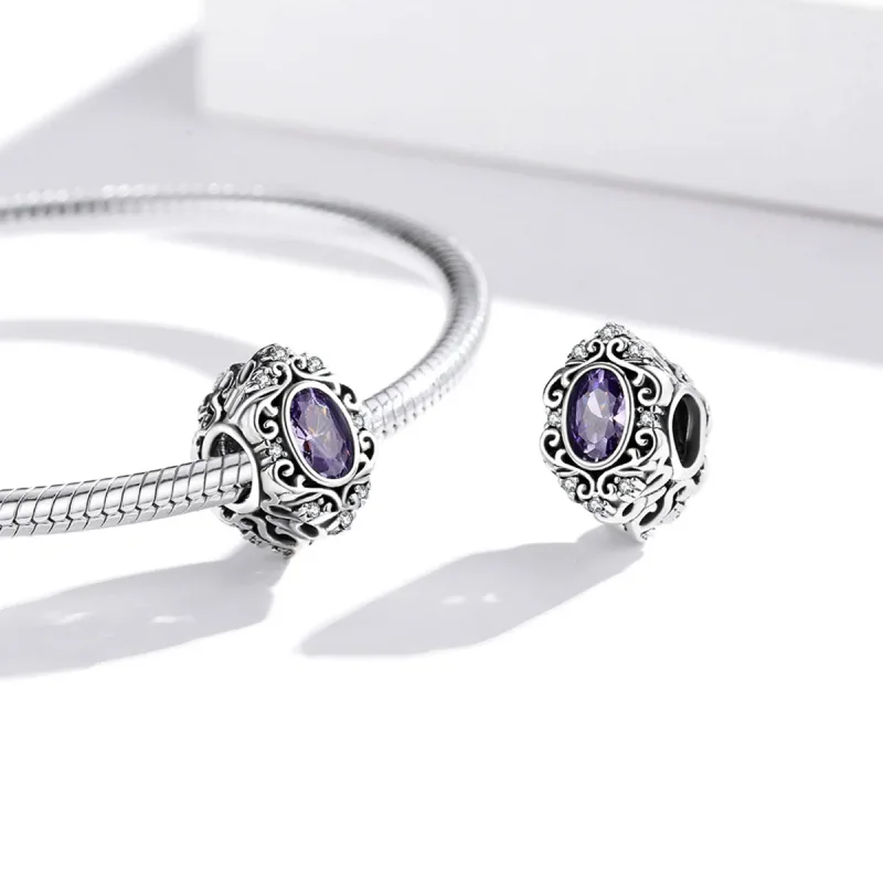 (image for) Pandora Style Purple Charm Charm - SCC1928 - View 3