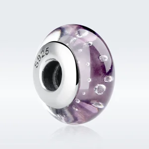 (image for) Pandora Style Purple Murano Glass Charm - SCZ001