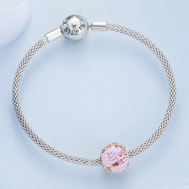 (image for) Pandora Style Purple Rose Charm - BSC644 - View 4