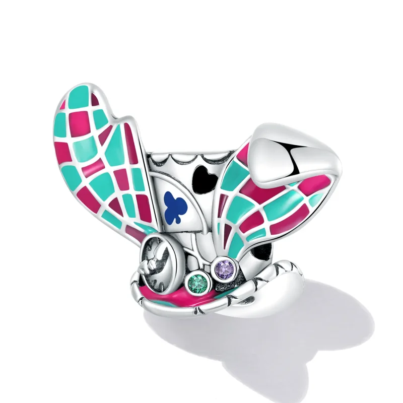 (image for) Pandora Style Rabbit Ears Magic Hat Charm - SCC2243 - View 2