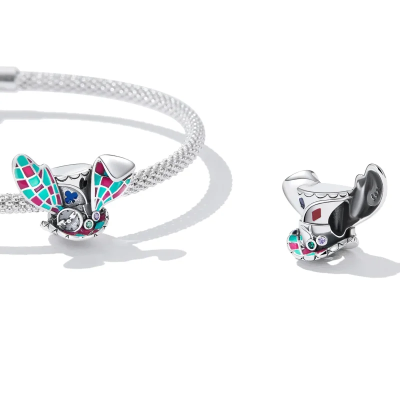(image for) Pandora Style Rabbit Ears Magic Hat Charm - SCC2243 - View 4