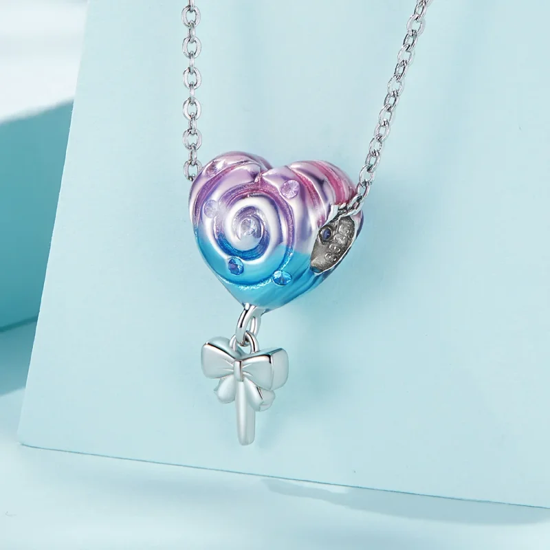 (image for) Pandora Style Rainbow Lollipop Charm - SCC2391 - View 2