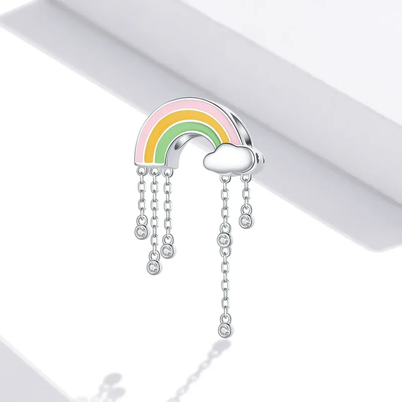 (image for) Pandora Style Rainbow Smile Charm - BSC418 - View 2
