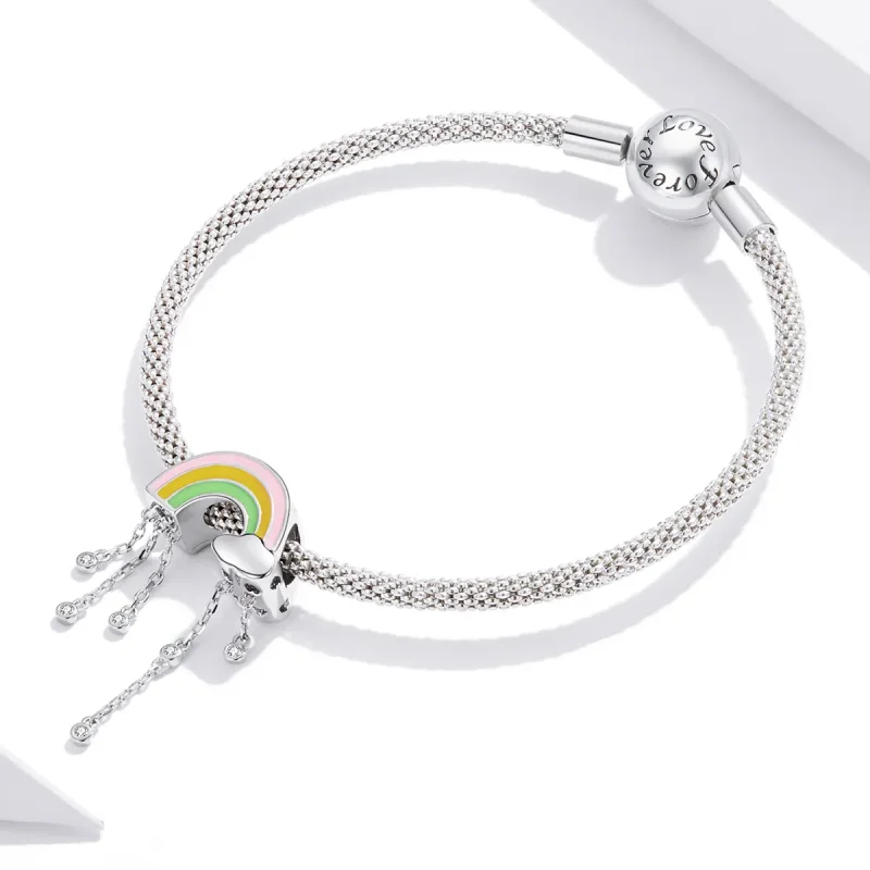 (image for) Pandora Style Rainbow Smile Charm - BSC418 - View 3