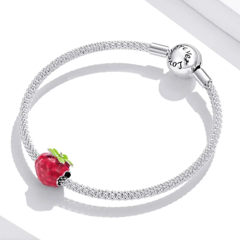 (image for) Pandora Style Raspberry Charm - BSC487 - View 3
