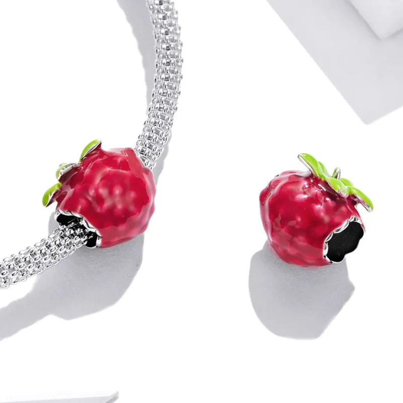 (image for) Pandora Style Raspberry Charm - BSC487 - View 4