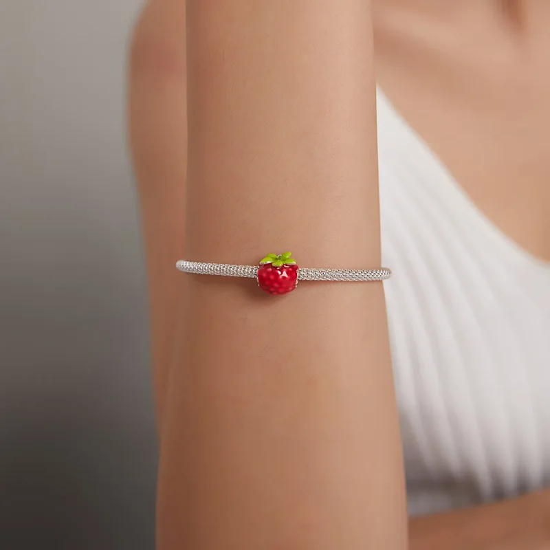 (image for) Pandora Style Raspberry Charm - BSC487 - View 5