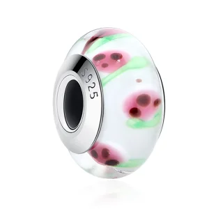 (image for) Pandora Style Red Fruits Murano Glass Charm - SCZ016