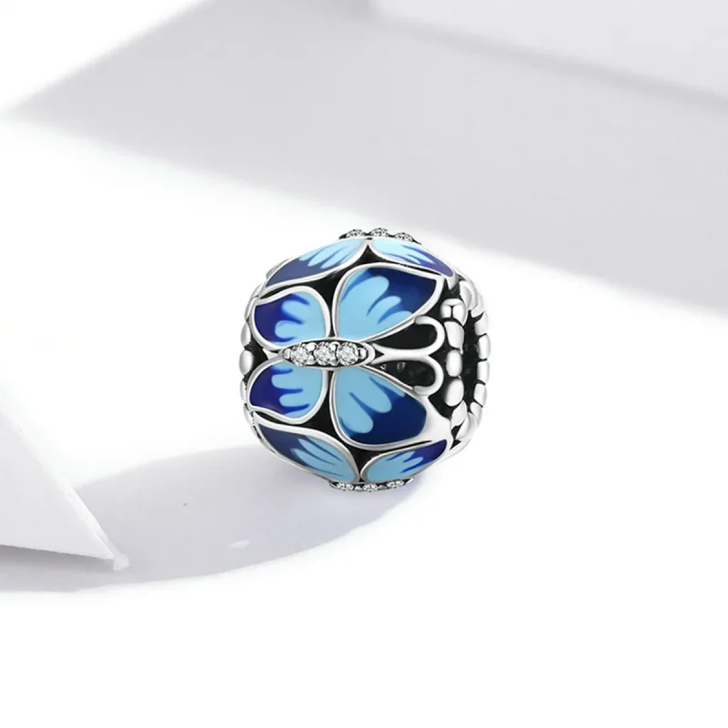 (image for) Pandora Style Retro Butterfly Charm - SCC1977 - View 2