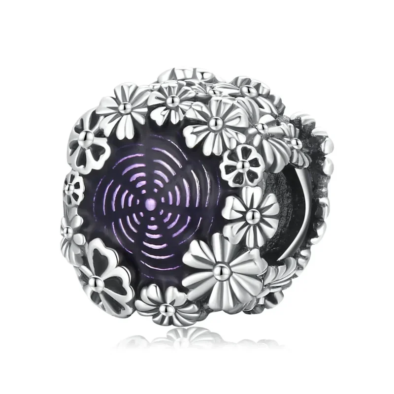 (image for) Pandora Style Retro Flowers Charm - SCC2096