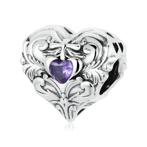 (image for) Pandora Style Retro Heart Charm - SCC2158