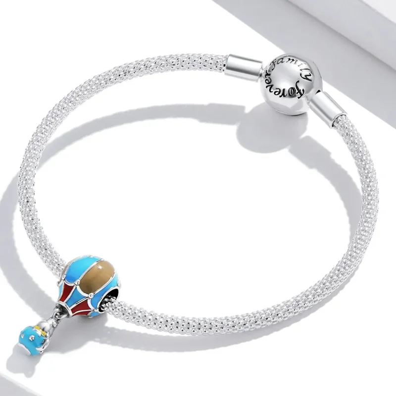 (image for) Pandora Style Retro Hot Air Balloon Charm - BSC544 - View 3