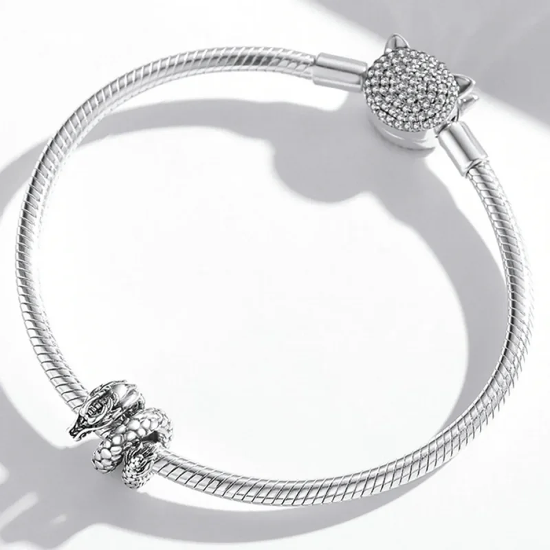 (image for) Pandora Style Retro Panlong Charm - BSC546 - View 3