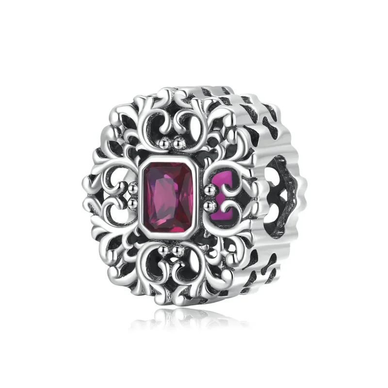 (image for) Pandora Style Retro Pattern - Zirconium Charm - SCC2152