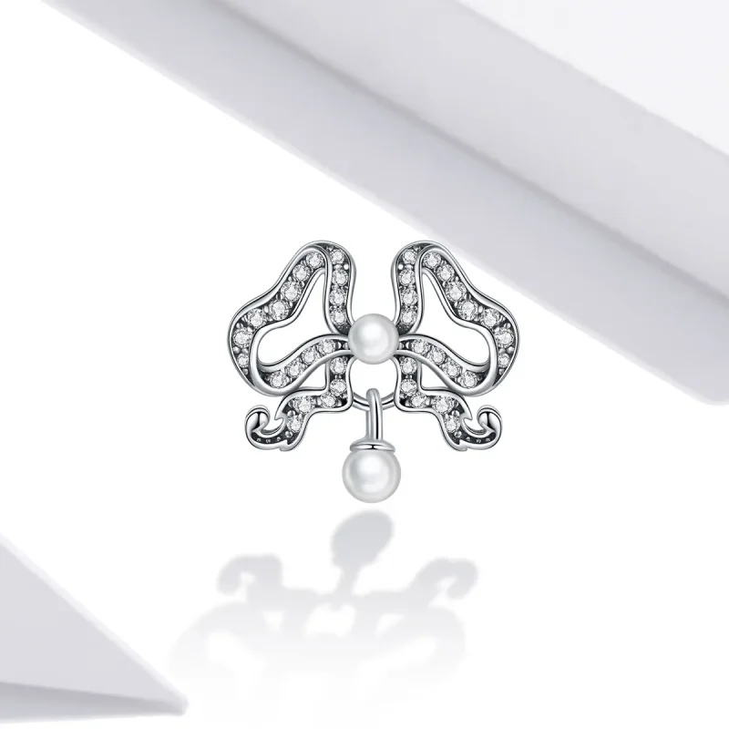 (image for) Pandora Style Romantic Bow Charm - SCC1785 - View 2