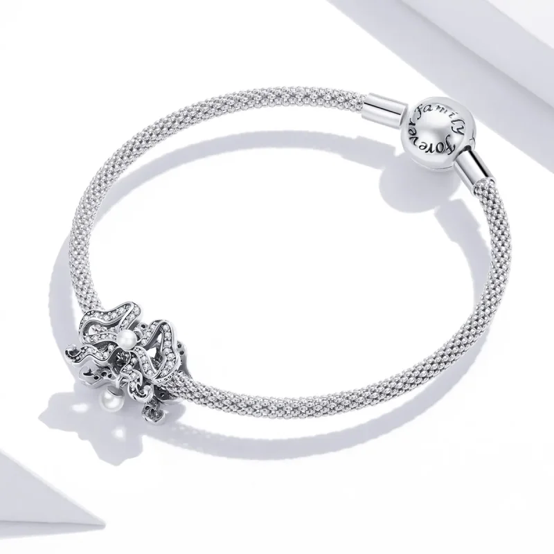 (image for) Pandora Style Romantic Bow Charm - SCC1785 - View 3
