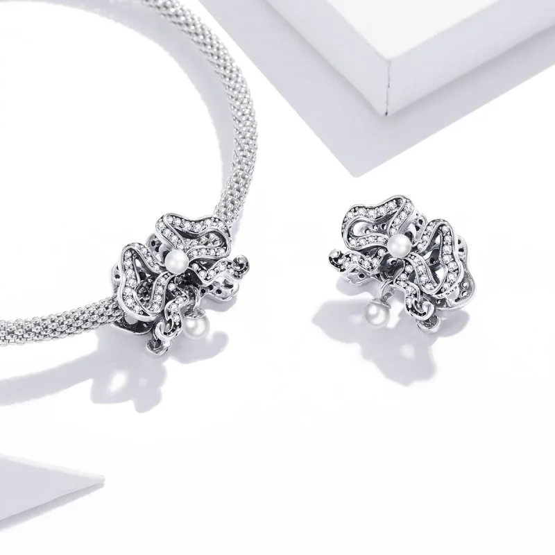 (image for) Pandora Style Romantic Bow Charm - SCC1785 - View 4