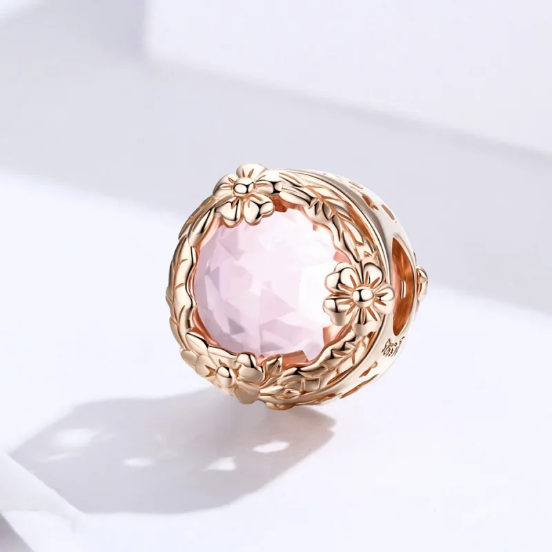 (image for) Pandora Style Rose Gold Autumn Scenery Charm - SCC1258 - View 2