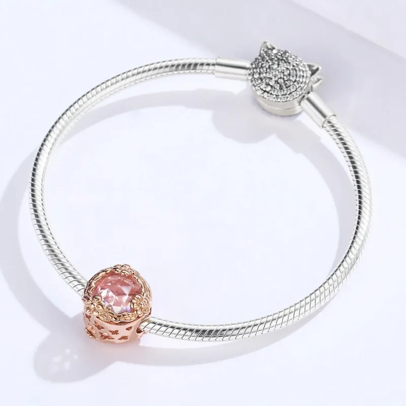 (image for) Pandora Style Rose Gold Autumn Scenery Charm - SCC1258 - View 3
