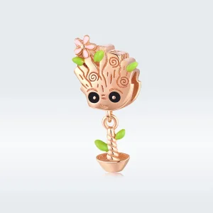 (image for) Pandora Style Rose Gold Baby Groot Charm - BSC130