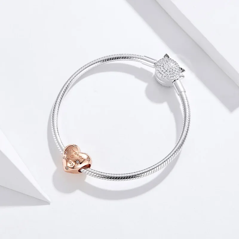 (image for) Pandora Style Rose Gold Forever & Always Charm - SCC1223 - View 4
