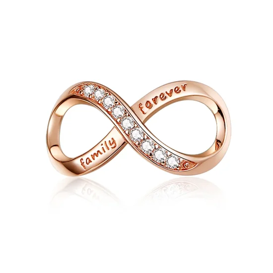 (image for) Pandora Style Rose Gold Infinity Charm - SCC1146-C