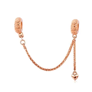 (image for) Pandora Style Rose Gold Safety Chain - SCC1112-C