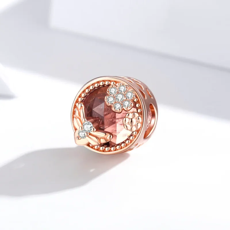 (image for) Pandora Style Rose Gold Secret Garden Charm - BSC389 - View 2