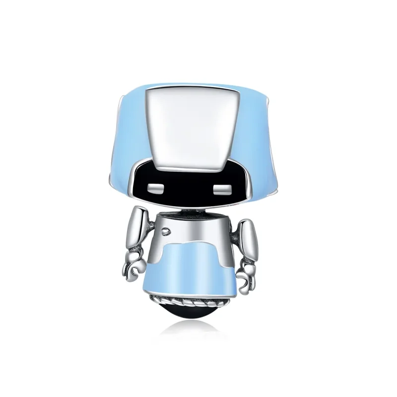 (image for) Pandora Style Sapphire Robot Charm - SCC1773