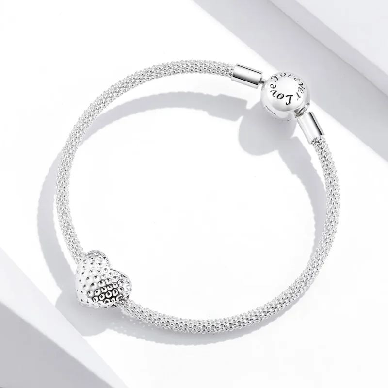 (image for) Pandora Style Shining Heart Charm - SCC1587 - View 3