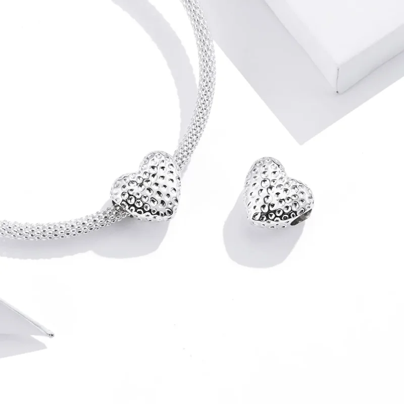 (image for) Pandora Style Shining Heart Charm - SCC1587 - View 4