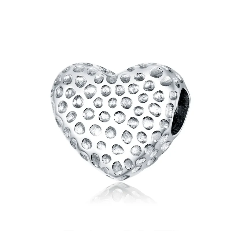 (image for) Pandora Style Shining Heart Charm - SCC1587