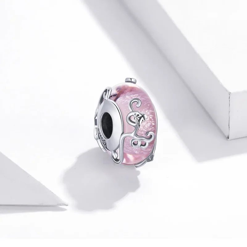 (image for) Pandora Style Shiny Glass Charm - BSC409 - View 2