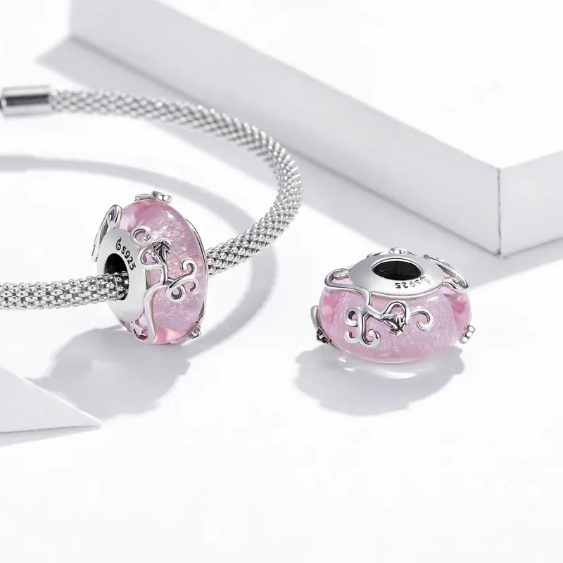 (image for) Pandora Style Shiny Glass Charm - BSC409 - View 4