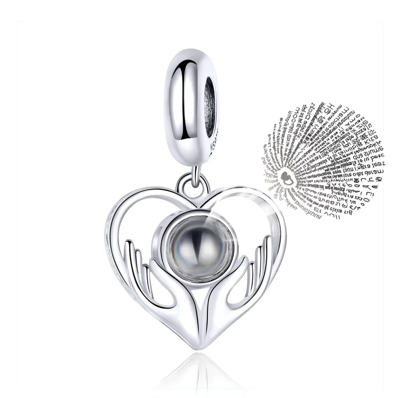 (image for) Pandora Style Silver 100 Languages I Love You Dangle - SCC1307