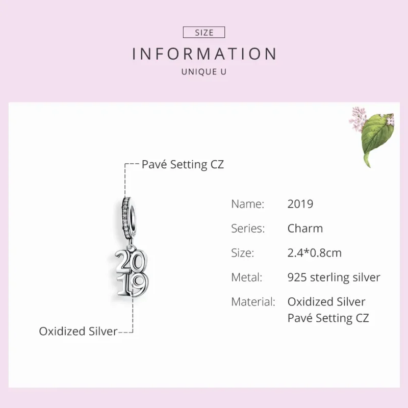 (image for) Pandora Style Silver 2019 Dangle - SCC1219 - View 3