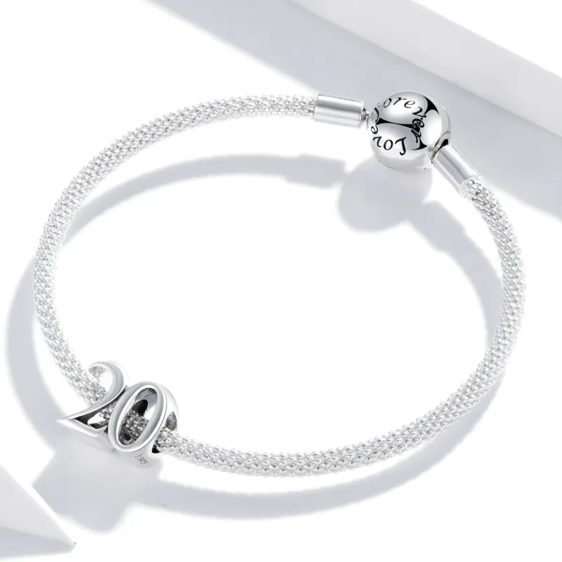 (image for) Pandora Style Silver 20Th Anniversary Charm - SCC1623 - View 3