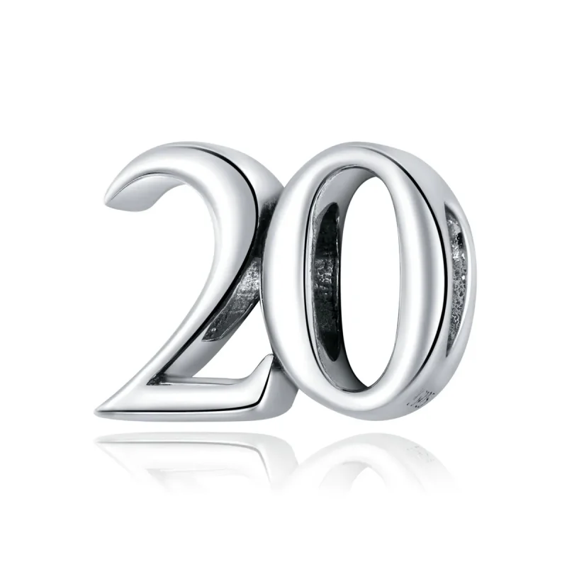 (image for) Pandora Style Silver 20Th Anniversary Charm - SCC1623