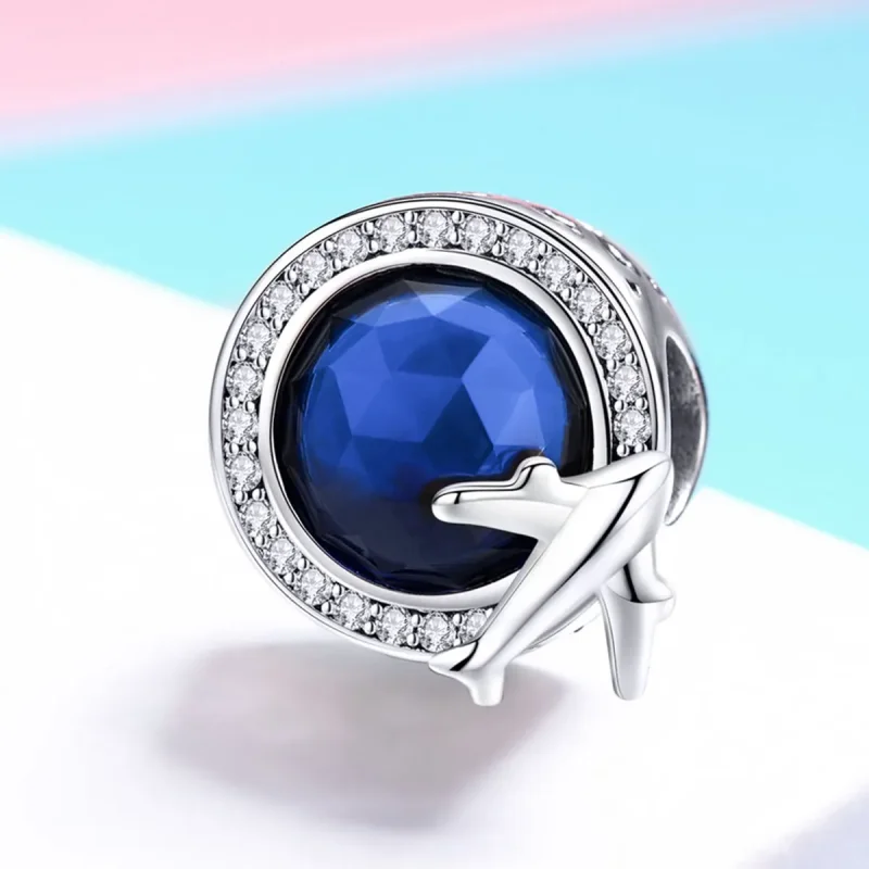 (image for) Pandora Style Silver A Dream of Traveling Around Charm - SCC895 - View 2