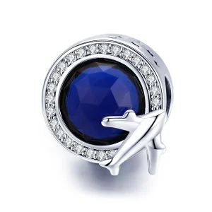 (image for) Pandora Style Silver A Dream of Traveling Around Charm - SCC895