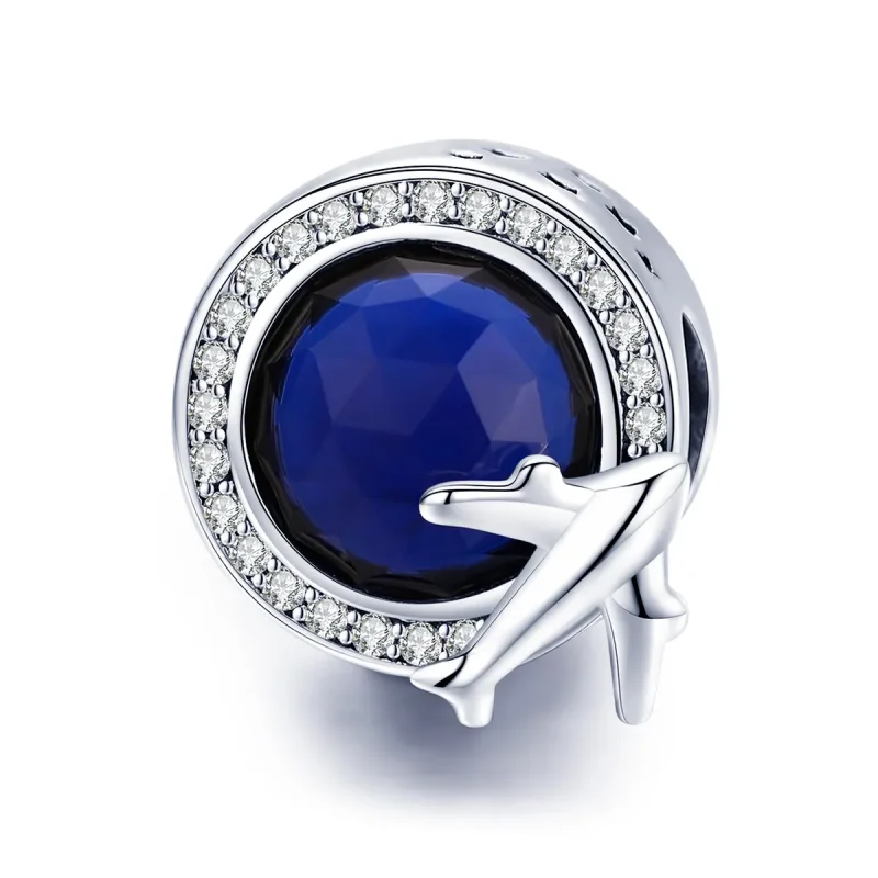 (image for) Pandora Style Silver A Dream of Traveling Around Charm - SCC895