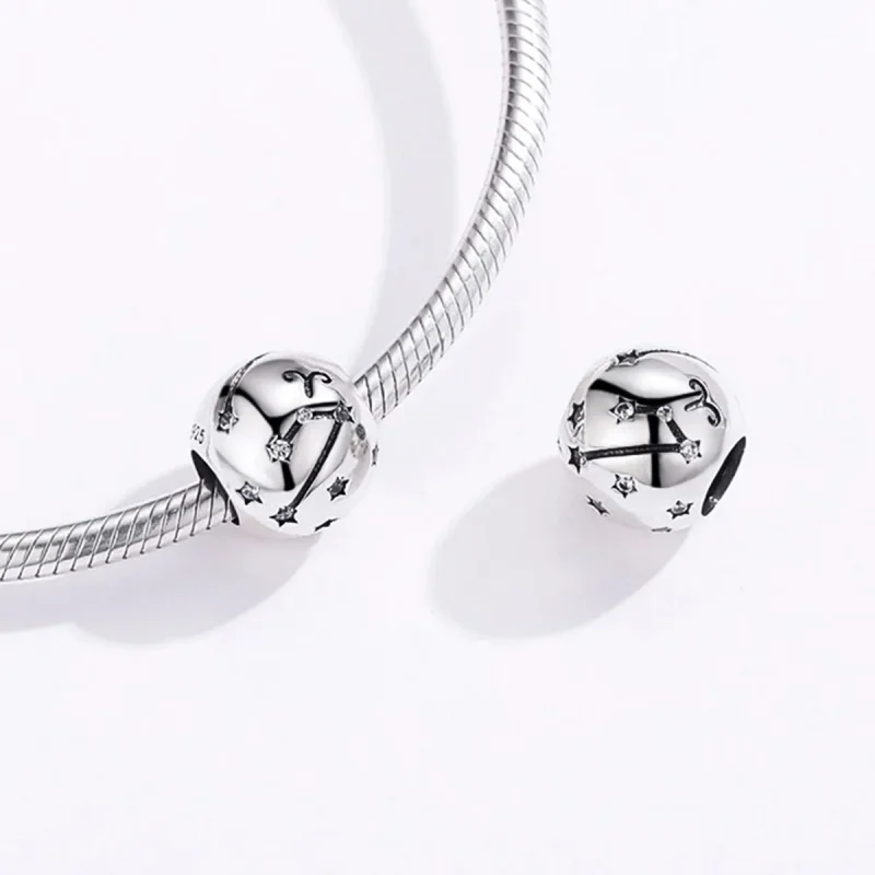 (image for) Pandora Style Silver Aries Charm - SCC1218-1 - View 4