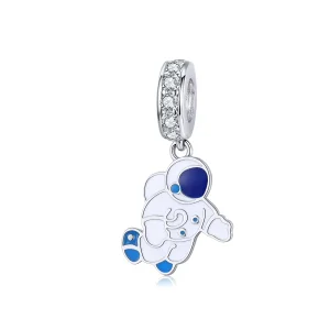 Pandora Style Silver Astronaut Dangle Charm - SCC1147 (image for) Pandora Style Silver Astronaut Dangle Charm - SCC1147