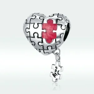 Pandora Style Silver Autism Charm - SCC1635 (image for) Pandora Style Silver Autism Charm - SCC1635
