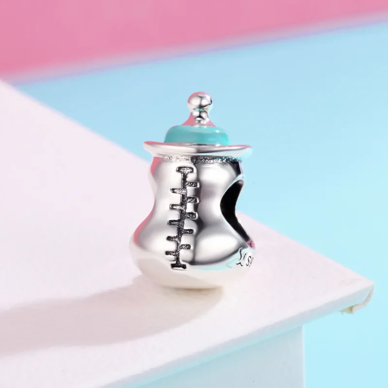 (image for) Pandora Style Silver Baby Bottle Charm - SCC361 - View 3