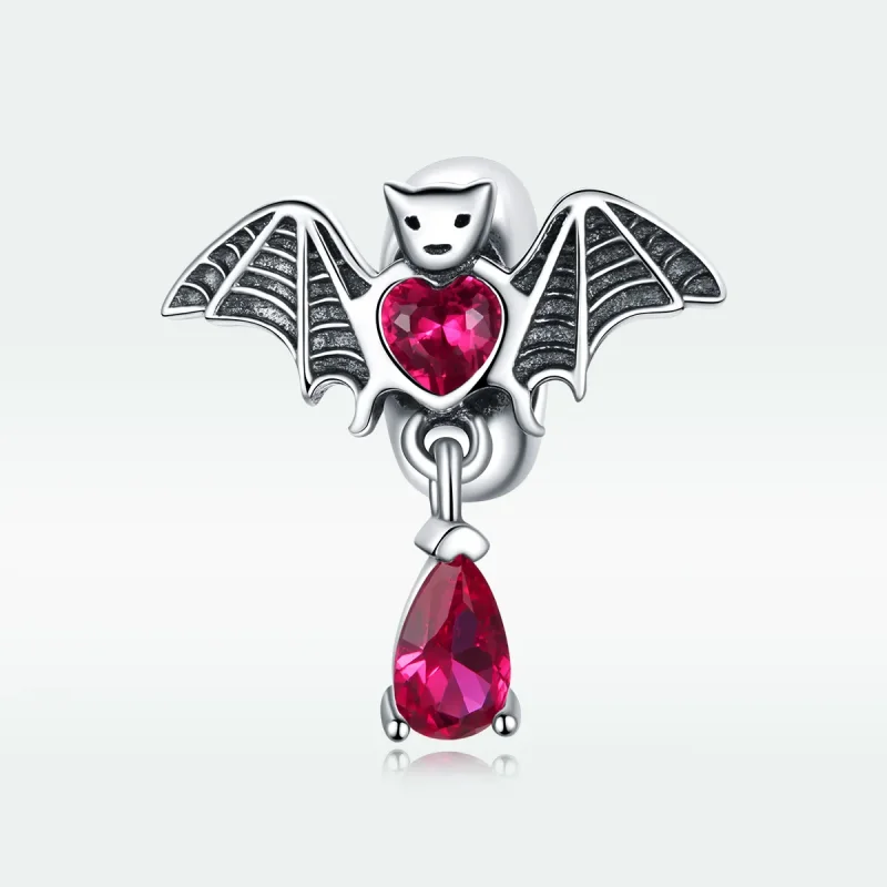 (image for) Pandora Style Silver Bat Charm - SCC1779 - View 5