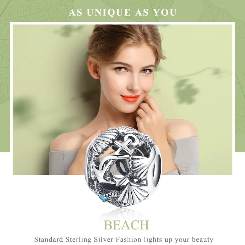 (image for) Pandora Style Silver Beach Charm - SCC995 - View 6
